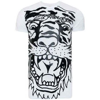 Ed Hardy Camiseta Big-Tiger T-Shirt White para mujer