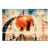 papel pintado 3d - me encanta el baloncesto 400x280 cm
