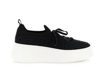 zapatillas sin cordones con cordones black