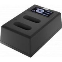 cargador de baterias newell fdl-usb-c para np-bx1 doble canal lcd