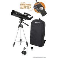 celestron travelscope 80 22030-cgl refractor telescope - black black