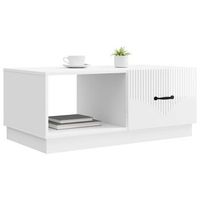 mesa de cafe - mesa de centro - mesa baja brillante 90 x 50 x 37 cm madera de ingenieria