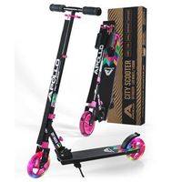 skyracer scooter patinete nino con ruedas led 145 mm - multicolor