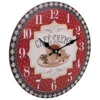 wanderlust deco reloj de pared moderno de madera rojo para decoracion del hogar