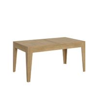 mesa extensible 90x160220 cm efecto madera roble natural