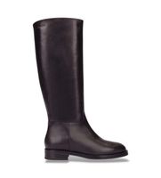 wonders para mujer c-7703 botas de piel flash negro 38 plano cremallera casual
