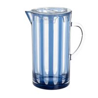 jarra azul y transparente