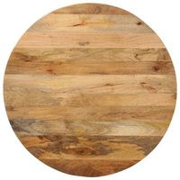 tablero de mesa redondo madera maciza de mango o 90x25 cm vidaxl