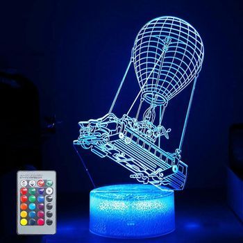 Autobús De Batalla Con Luz Led 3d, Diseño Artístico, Gráficos, Luz Nocturna, Control Remoto, 16 Colores, Luz Ambiental, Globo Aerostático, Iluminación, Cumpleaños, Fiestas, Creativo
