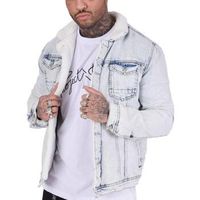 project x paris cazadora vaquera mouton para hombre