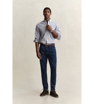 Gant para hombre. 1000020 Jaans Slim Fit azul (33/32), Casual, Algodón, Denim