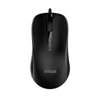 nilox mousb1014 raton con cable usb 2400dpi negro