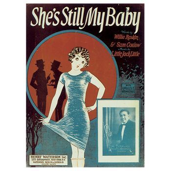 Legendarte - Portada De Música Vintage She's Still My Baby - Cuadro Lienzo, Impresión Digital Cm. 50x70
