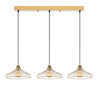 lampara de techo depay-11256 oro brillante metal 142x36x120 cm