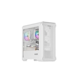 Caja PC Genesis Irid 503 Mini Tower RGB Vidrio Templado Blanco micro ATX/Mini-ITX