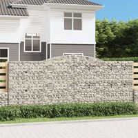 cesta gaviones  gavion para piedras  gavion decorativo forma arco hierro galvanizado 400x50x160180 cm cfw472089