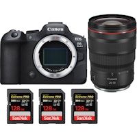 EOS R6 Mark II ( R6II ) + RF 24-70mm f/2.8 L IS USM + 3 SanDisk 128GB Extreme PRO UHS-II SDXC 300 MB