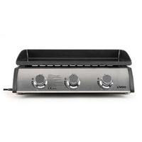 livoo plancha gas 75kw placa acero esmaltado 61x38cm - doc277