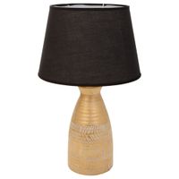 lampara de mesa de ceramica dorado 145x145x355