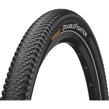 CONTINENTAL | Cubierta DOUBLE FIGHTER III 29x2.00 50-622 Reflectante - Gracias a la banda de rodadura baja del centro el neumático rueda suave y silenciosamente sobre el asfalto, mientras que las