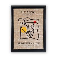 pintura decorativa lienzo picasso multicolor 66x96 cm