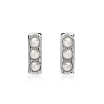 Pendientes de plata 925 con perlas de agua dulce