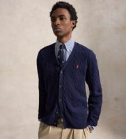 polo ralph lauren para hombre 710b22611002 cardigan de lana y cachemira marino m casual
