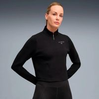 puma hyrox cloudspun 14 zip  camiseta de running mujeres - negro