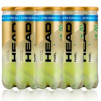 head padel pro s  2024 - lote pack 5 botes 15 pelotas padel profesionales super veloces homologadas maxima calidad rendimiento