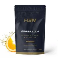 pre entreno potente de hsn evordx 20  sabor naranja 1 kg  43 tomas por envase  100 vegano pre-workout sin azucar con 300 mg de cafeina