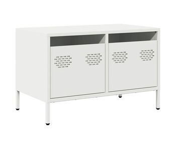 Mueble para tv - mueble tv - mesa de tv acero laminado en frío blanco 68x39x43,5 cm
