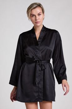 Hunkemöller Kimono Satin Negro