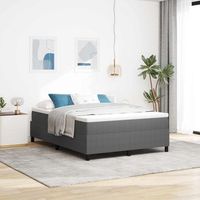 vidaxl cama de plataforma gris claro 160 x 200 cm tela de pana
