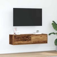 vidaxl gabinete de tv 100 x 31 x 255 cm madera vieja