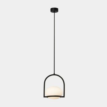 LEDS·C4 Coco Single - Lámpara Colgante de Techo E14 Negro