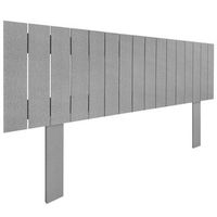 cabecero de madera reciclada dm estilo palet vertical con patas 150x115cm camas 150 - espigas gris