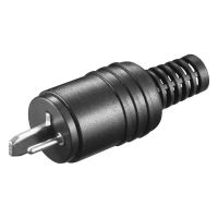 goobay conector para altavoz macho negro