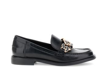 mocasines con pinza efecto piel black