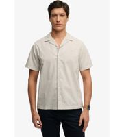 superdry para hombre m4011138a camisa cabana gris xl casual algodon manga corta