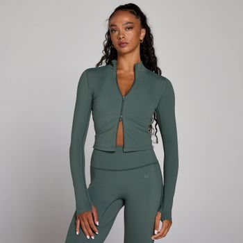 Chaqueta corta de entrenamiento Tempo para mujer de MP - Verde nube - XXL
