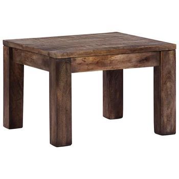 Mesa De Café - Mesa De Centro Madera Maciza De Mango 50x50x35 Cm