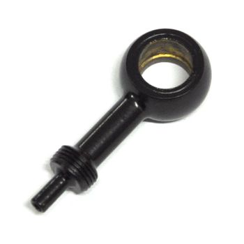 Tornillo banjo racor 10mm Allegri recto largo acero negro