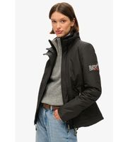 superdry para mujer w5011828a chaqueta windbraker negro xxs casual poliester reciclado sostenible