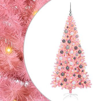 Árbol De Navidad Rosa 180 Cm Pvc Vidaxl