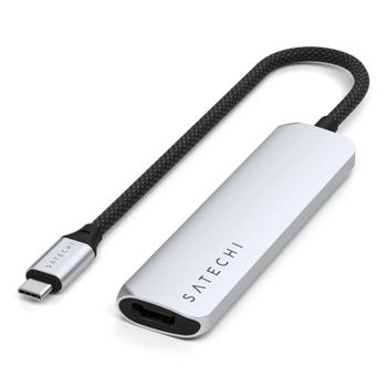 Hub Satechi 4 puertos 10 Gbps USB Tipo C ST-P4SS con HDMI 4K 60 Hz