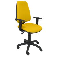 piqueras y crespo elche cp bali silla de oficina brazos regulables ruedas nylon amarilla