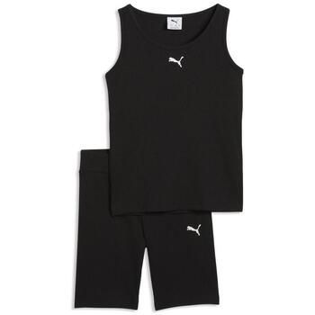Puma Chándal Ess Elevated Rib Tan para niña