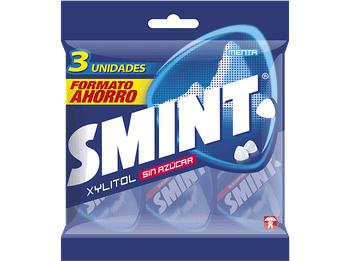 Caramelos - Smint Tripack (by Chupa Chups), Sabor Menta, Sin Gluten, azúcar, 3 unidades, 24g