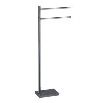 Toallero De Acero Inoxidable Con Base Gris Oscuro