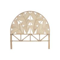 cabecero cama ratan 153x3x149 hoja natural